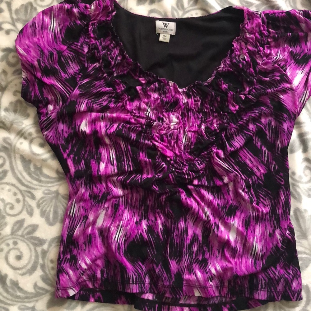 Dressy blouse short sleeves